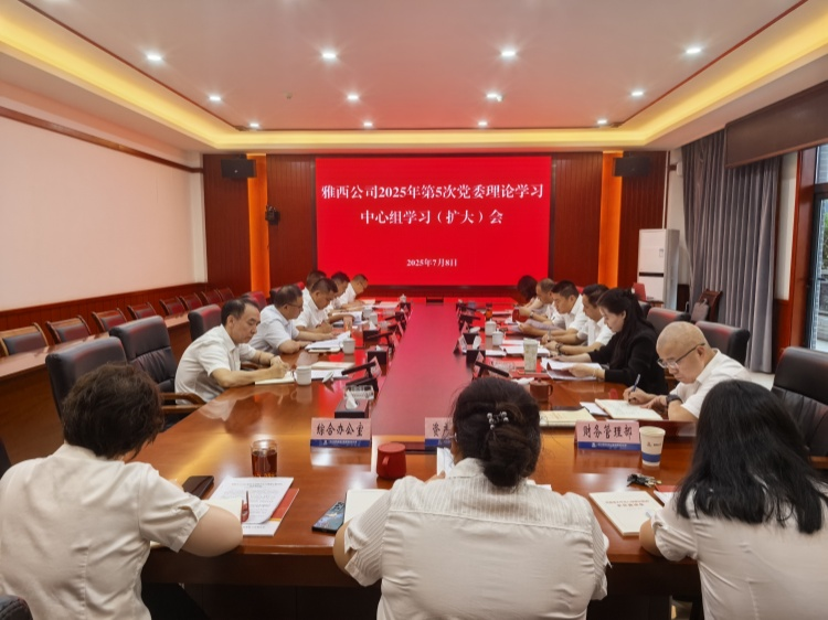雅西公司召开2025年党委理论学习中心组第五次学习（扩大）会议